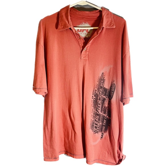 UFC Men’s Graphic Those Who Seek Glory Don’t Break The Code Polo Size XL - Picture 3 of 7